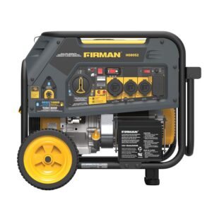 Firman Hybrid Series H08052 Dual Fuel Portable Generator with Co-Alert, 33 A, 120/240 V, 10,000/9050 w, Gasoline, LPG, 8 gal Tank