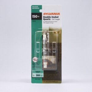 Sylvania 58886 Specialty Halogen Lamp, 150 W, Recessed Single Contact Lamp Base, T3 Lamp, 2400 Lumens, 2950 K Color Temp