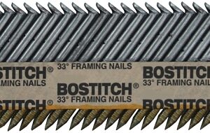 Bostitch PT-16D131FH2 Framing Nail, 3-1/2 in L, Steel, Clipped Head, Smooth Shank