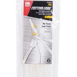 Gardner Bender 46-308SC Cable Tie, 2 in Max Bundle Dia, Double-Lock Locking, 6/6 Nylon, Natural, 8 in L, 20/PK