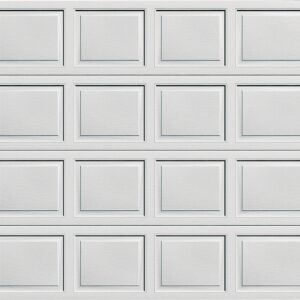 Wayne Dalton 8000 Garage Door, 8 ft W Door, 7 ft H Door, Steel Door, White