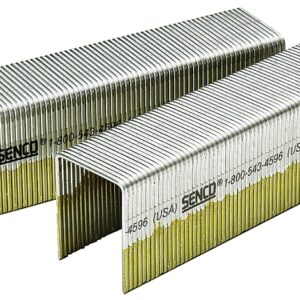 Senco N19BAB Wire Staple, 7/16 in W Crown, 1-3/4 in L Leg, 16, Galvanized