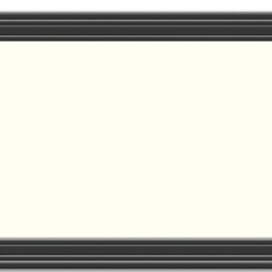 Hy-Ko AK-460 Address Plaque, Rectangular, Plastic, Black