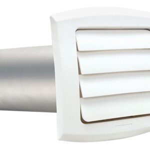 Dundas Jafine ProVent Professional Series BLH6WZW Exhaust Hood, 6 in Duct, Polypropylene Hood, White Hood