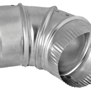 Dundas Jafine E3E24ZW Vent Elbow, 3 in Connection, Aluminum