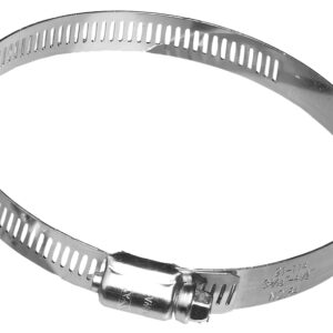 Dundas Jafine MC6ZW Worm Gear Clamp, Clamping Range: 6 in, Galvanized Steel