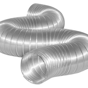 Dundas Jafine MFX68X Semi-Rigid Duct, 6 in Dia, 8 ft L, Aluminum