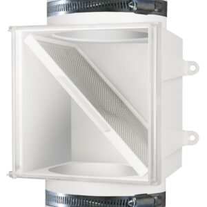 Dundas Jafine PCLT4WZW Dryer Duct Lint Trap, 4 in Duct, Polystyrene