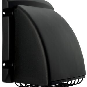 Dundas Jafine ProMax PROFESSIONAL Series PMH4BLKXZ Exhaust Hood, Plastic Hood, Black Hood, 4 in Duct