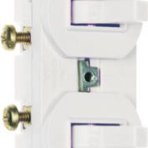 Legrand 690WGCC6 Double Combination Switch, 15 A, 120/277 VAC, Side Wire Terminal, White