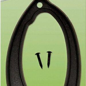 Hy-Ko PN-29/0 House Number, Character: 0, 4 in H Character, Black Character, Plastic