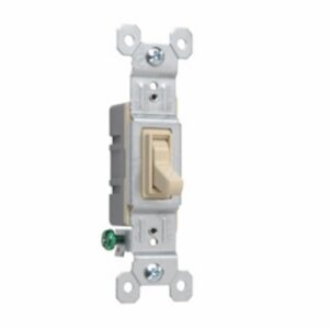 Legrand TradeMaster 660IGU Standard Self-Grounding Switch, 15 A, 120 VAC, Push, Side, Speed Wire Terminal