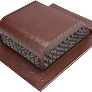 Lomanco LomanCool 750BR Static Roof Vent, 16 in OAW, 50 sq-in Net Free Ventilating Area, Aluminum, Brown