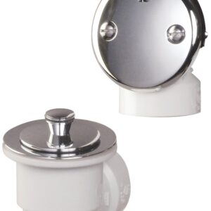 Keeney 621PVCDSBN Bath Drain Assembly, Brass, Satin Nickel