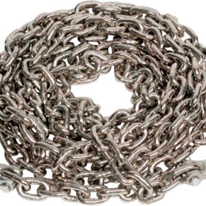 Ancra 49958-38-20-SP Transport Chain Assembly with Clevis Hook, 3/8 in, 20 ft L, 5400 lb Working Load, 43 Grade