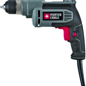 Porter-Cable PC600D Electric Drill, 6.5 A, 3/8 in Chuck, Keyless Chuck, 6 ft L Cord