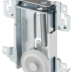 Prime-Line N 6790 Roller Assembly, 1-7/16 in Dia Roller, 1/8 in W Roller, Steel, Bottom Mounting