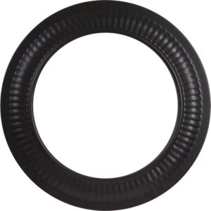 Imperial BM0094 Stove Pipe Collar, 6 in Dia, Steel, Black, Matte