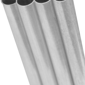 K & S 1114 Decorative Metal Tube, Round, 36 in L, 9/32 in Dia, 0.014 in Wall, Aluminum