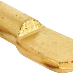 Prime-Line U 10165 Shelf Support Peg, Utility Hook, Specifications: 5 mm Dia x 5/16 in L Pin, Wall Mount, Brass, 25 lb