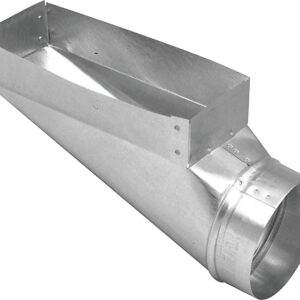 Imperial GV0667 Wall Register Boot, 4 in L, 10 in W, 6 in H, Galvanized