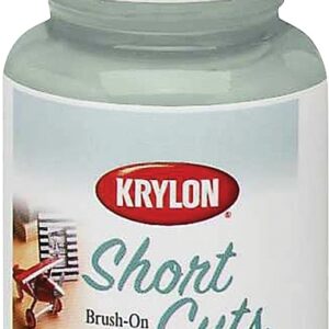 Krylon KSCB004 Craft Enamel Paint, High-Gloss, Chrome, 1 oz, Bottle