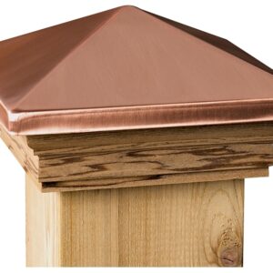 Maine Ornamental 72217 Post Cap, High Point Top, 4 in L, 4 in W, Cedar Wood