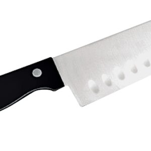 Chef Craft SELECT Series 21671 Santoku Knife, 6-1/2 in L Blade, Stainless Steel Blade, POM Handle, Black Handle