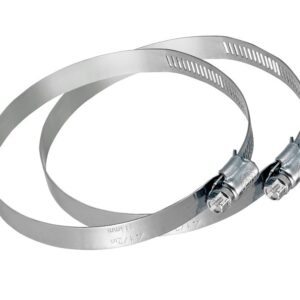 Lambro 2841 Worm Gear Clamp, 4 in Duct, Clamping Range: 3-9/16 to 4-1/2 in, Steel