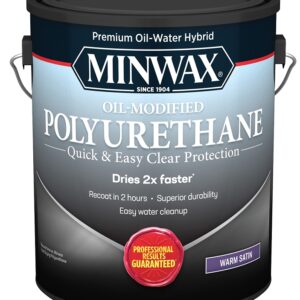 Minwax 710330000 Polyurethane, Liquid, Clear, 1 gal, Can