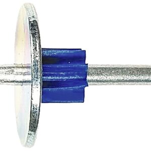 Blue Point Fasteners PDW25-38F10 Drive Pin with Metal Round Washer, 0.14 in Dia Shank, 1-1/2 in L
