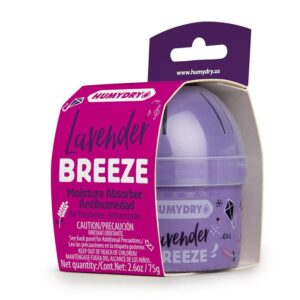 Humydry USA44127C12 Mini Moisture Absorber and Air Freshener, 2.6 oz, Lavender, White, 100 sq-ft Coverage Area