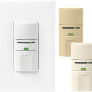 Eaton Wiring Devices OS106D1-C2-K Dimmer Sensor with LED, 120 V, 1-Pole, Motion Sensor, 180 deg Sensing
