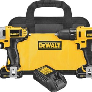 DEWALT DCK211S2 Series Combination Tool Kit, Includes: (2) 12 V Max Lithium-Ion Batteries, 1.5 Ah, 12 V, Lithium-Ion