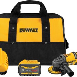 DEWALT FLEXVOLT DCG418X2 Series Brushless Grinder with Kickback Brake Kit, Battery Included, 4-1/2 in Wheel Diameter