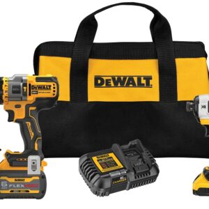DeWALT 20V MAX DCK2100D1T1 Combination Kit, Battery Included, 20/60 V, 2-Tool, Lithium-Ion Battery