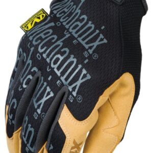 Mechanix Wear MG4X-75-010 Work Gloves, Men's, L, 10 in L, Straight Thumb, Hook and Loop Cuff, Synthetic Leather