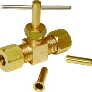 Dial 9406 Compression Needle Valve, Straight, Brass, For: Evaporative Cooler Purge Systems