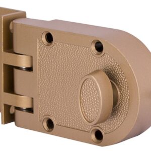 ProSource 6296404-PS Jimmy Proof Lock, Keyed Different Key, Brass, Brass, Kwikset Keyway, 1-2-3/8 in Thick Door