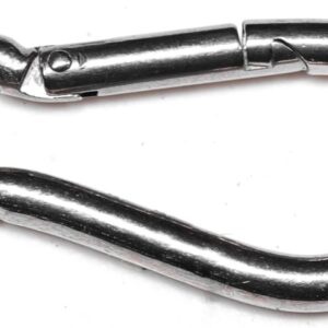Baron 2450S-3/16 Spring Hook, 100 lb Working Load, Stainless Steel