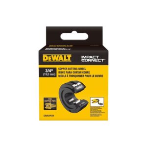 DEWALT IMPACT CONNECT Series DWACPR34 Copper Cutting Wheel, 3/4 in Dia