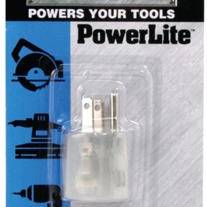 CCI Tradesman 4325C Outlet Adapter, 15 A, 125 V, 1 -Outlet, Clear