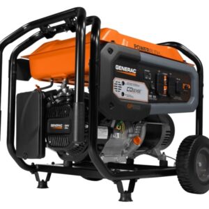Generac GP 7683 Portable Generator, 54.2/27.1 A, 120/240 V, Gasoline, 6.9 gal Tank, 10.5 hr Run Time, Recoil Start