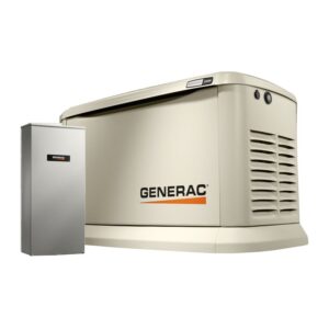 Generac Guardian Series 7043 Standby Generator, 81.3/91.7 A, 120/240 VAC, LP, Natural Gas, Automatic Start
