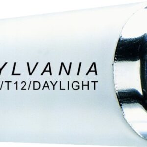 Sylvania 29500 Fluorescent Bulb, 75 W, T12 Lamp, Single Pin Lamp Base, 3837 Lumens, 6500 K Color Temp, Daylight Light