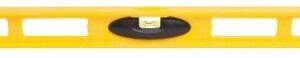 STANLEY 42-470 I-Beam Level, 48 in L, 3-Vial, 2-Hang Hole, Non-Magnetic, ABS, Yellow