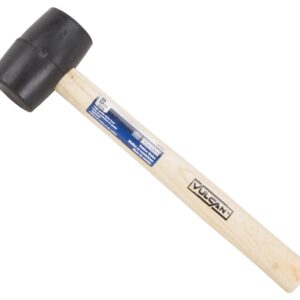 Vulcan JLO-005 Mallet, 8 oz Head, Double-Faced Head, Rubber Head, 11-3/4 in OAL
