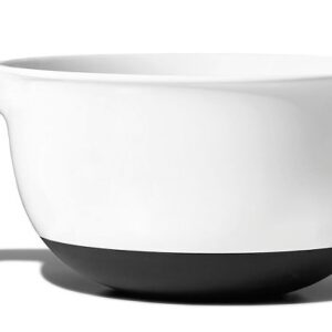 Good Grips 1144000 Batter Bowl, 2 qt Capacity, Round, 8 in L, 7-3/4 in W, Plastic, White