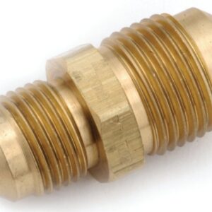 Anderson Metals 754056-1008 Tube Union, 5/8 x 1/2 in, Flare, Brass