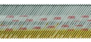 Senco DA21EABN Finish Nail, 2 in L, 15, Galvanized Steel, Brad Head, Smooth Shank